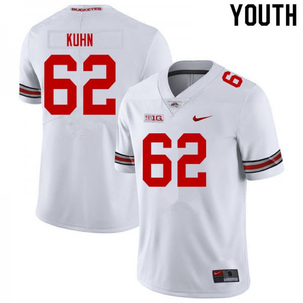 Ohio State Buckeyes #62 Chris Kuhn Youth Official Jersey White